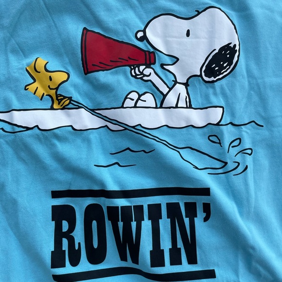 New Peanuts x Levis Collaboration Snoopy Woodstock Rowin’ Shirt Size XL - Picture 2 of 8